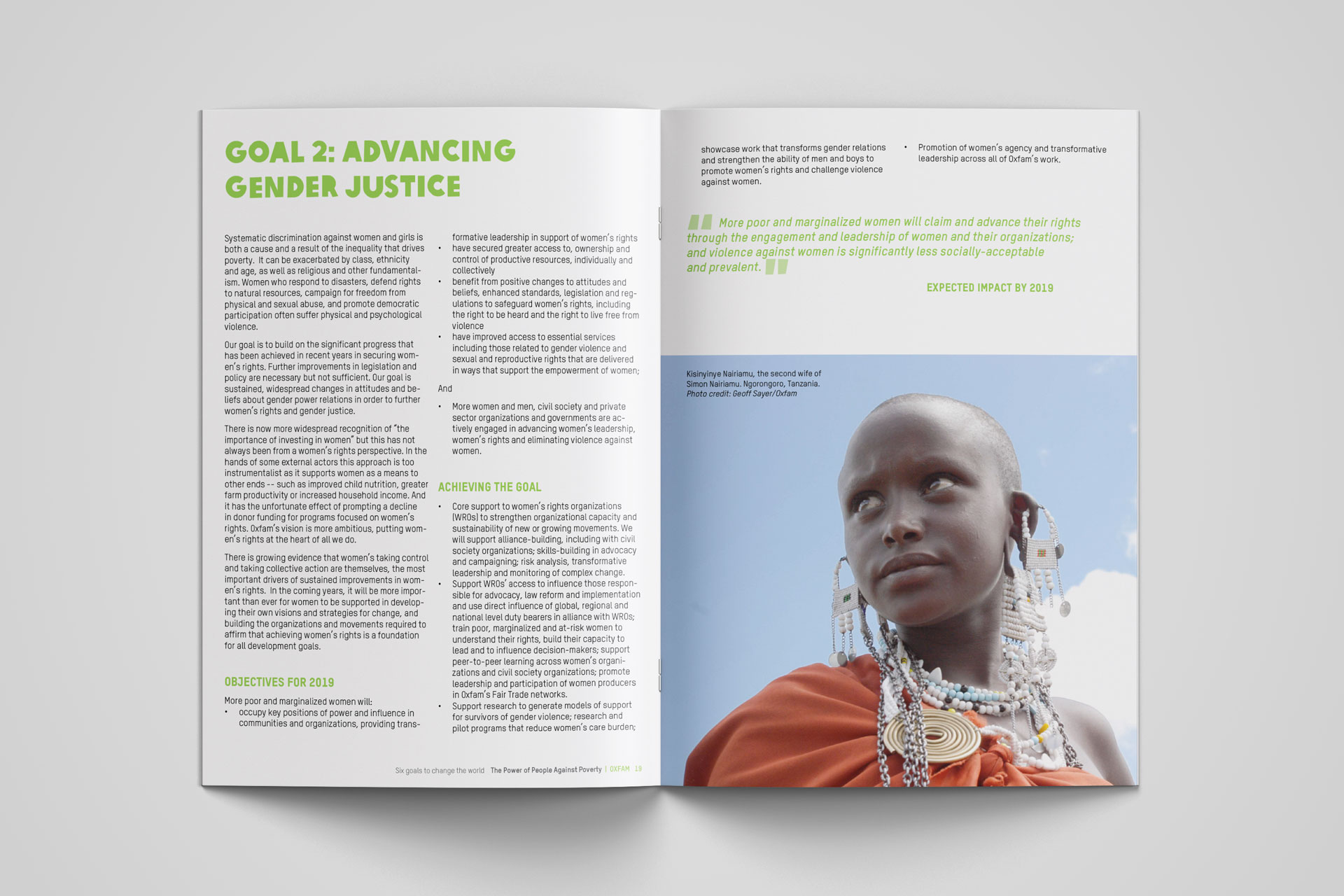 Oxfam Strategic Plan internal page