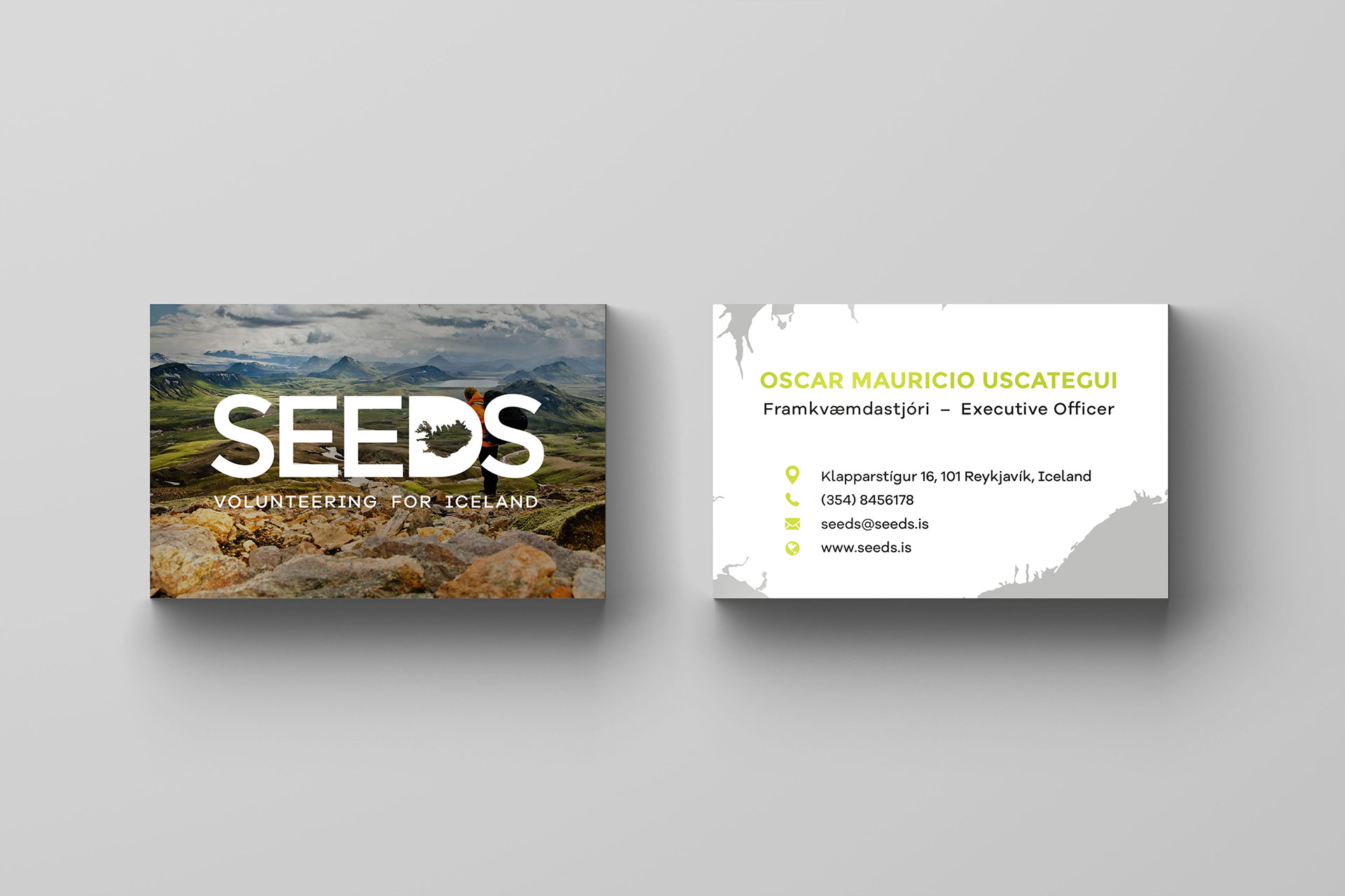 Seeds business cards