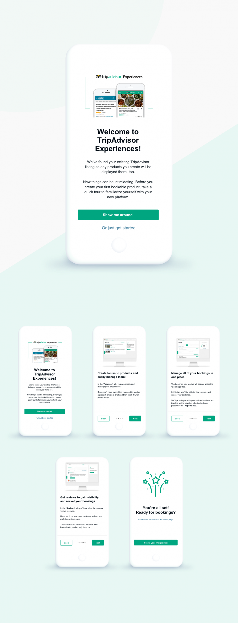 A glimpse into the onboarding experience on mobile web