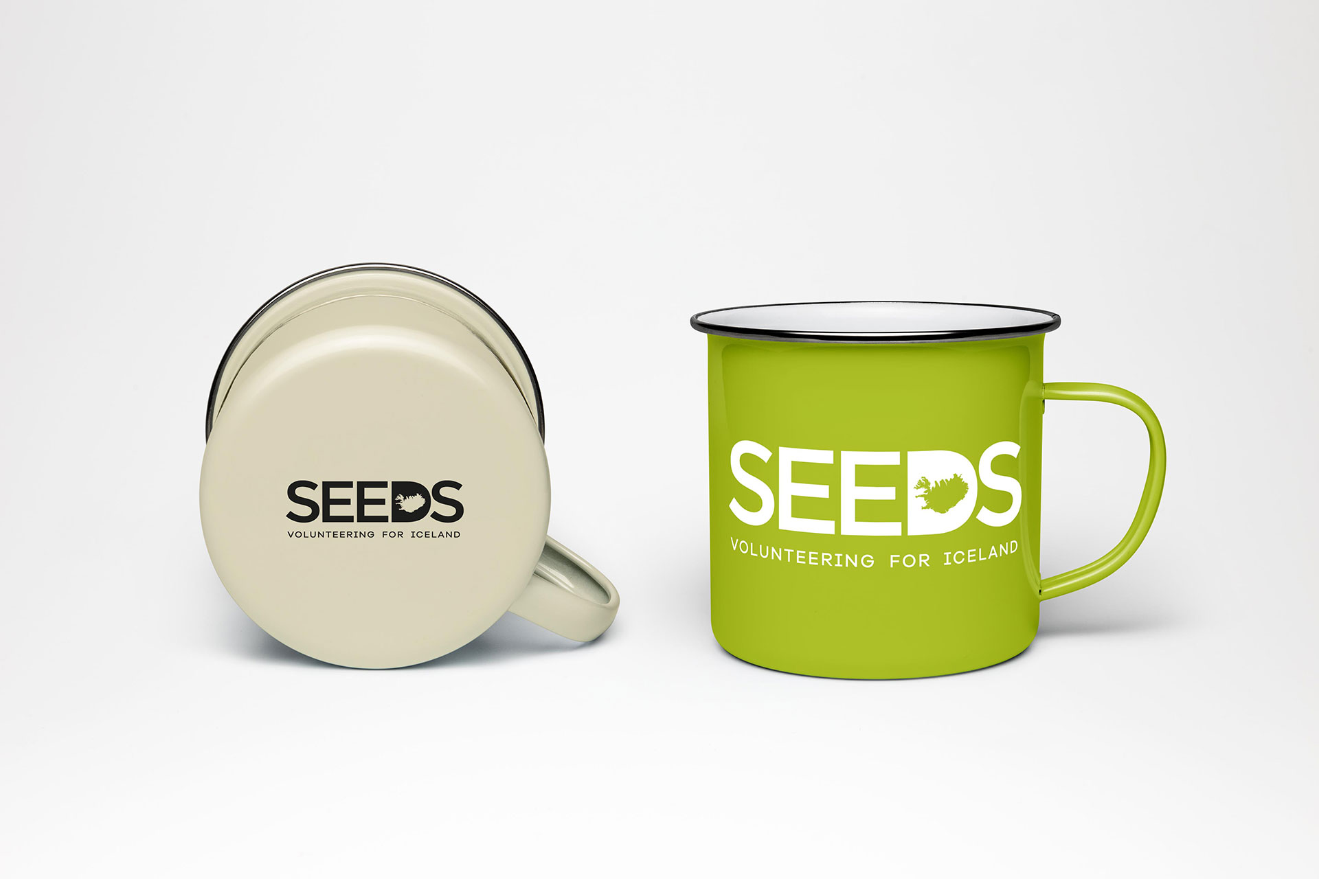 Seeds enamel mug
