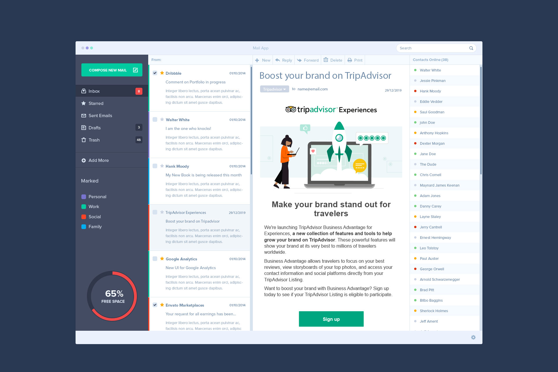 Email campaign